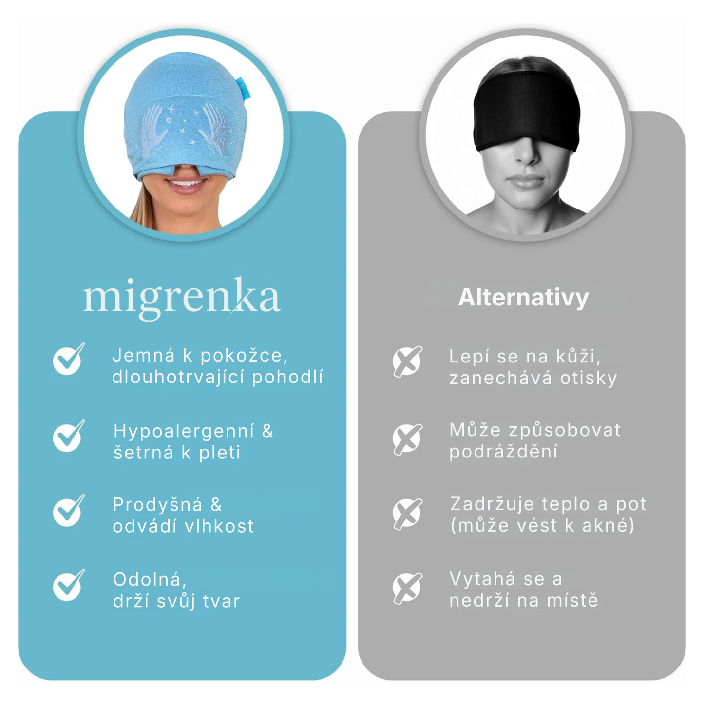 Migrenka: Maska proti migréně